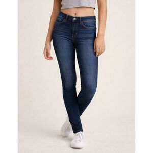 American Eagle Hi Rise Jegging Jeans Size 0 Regular Dark Wash Stretch